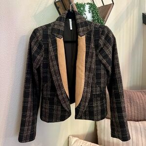 EUC Willow and Clay Plaid Riding Jacket Size M